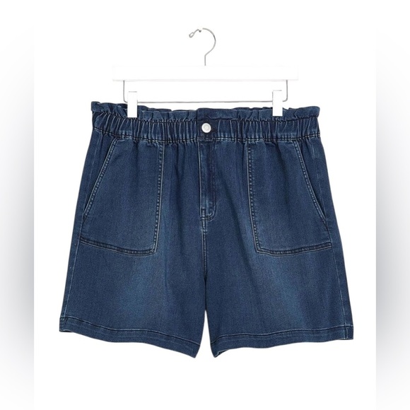 NWOT, Penningtons, 1948 Fit, Stretch Denim Short, Plus Size 3X, Blue - Picture 5 of 9